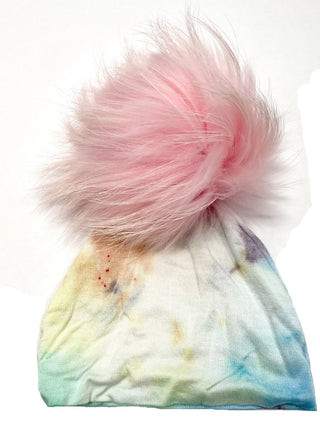 Bari Lynn Tie Dye Infant Hat w/Pom, Bari Lynn, , Hat - Basically Bows & Bowties