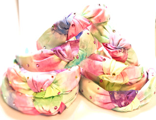 Bari Lynn Tie Dye Twist Knot Headband with Crystals, Bari Lynn, Bari Lynn, Bari Lynn Headband, Bari Lynn Headbands, Bari Lynn Pastel Tye Dye Twist Knot Headband with Crystals, Bari Lynn Tie D
