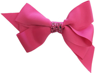 XLarge Grosgrain Hair Bow w/Swarovski Crystals on Clippie, Bari Lynn, Alligator Clip, Alligator Clip Hair Bow, cf-type-hair-bow, cf-vendor-bari-lynn, Grosgrain, Hair Bow, Hair Bow on Clippie,