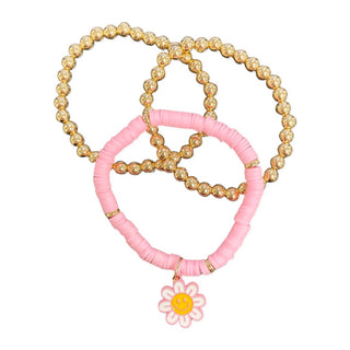 Daisy 3pc Bracelet Set, Basically Bows & Bowties, , Bracelets - Basically Bows & Bowties