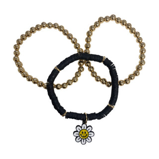 Daisy 3pc Bracelet Set, Basically Bows & Bowties, , Bracelets - Basically Bows & Bowties