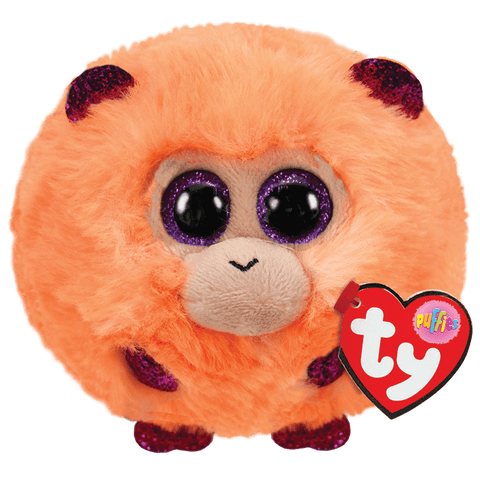 Coconut the Monkey Puffie, Ty Inc, Beanie Ball, cf-type-stuffed-animal, cf-vendor-ty-inc, Coconut the Monkey, Coconut the Monkey Puffie, Puffie, Stuffed Animal, Ty, Ty Beanie Ball, Ty Coconut