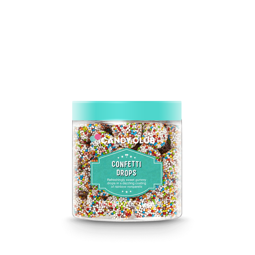 Candy Club Confetti Drops Gummy Candy Basically Bows & Bowties