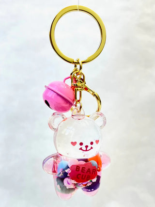 bcmini Bear Floaty w/Bell Charm Keyring, BCMINI, bcmini, Bear Floaty, cf-type-keychain, cf-vendor-bcmini, Keychain, Stocking Stuffer, Stocking Stuffers, Keychain - Basically Bows & Bowties