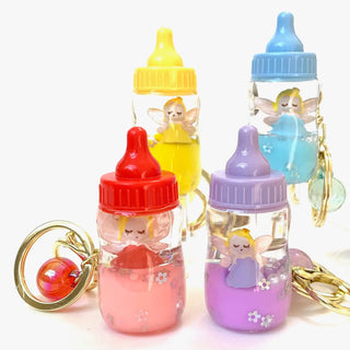 bcmini Fairy Bottle Angel Charm Keyring, BCMINI, Baby Bottle Keychain, bcmini, cf-type-keychain, cf-vendor-bcmini, Fairy, Keychain, Stocking Stuffer, Stocking Stuffers, Keychain - Basically B