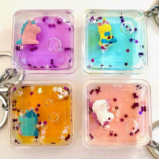 bcmini Floating Unicorn Charm Keyring, BCMINI, bcmini, Bear, cf-type-keychain, cf-vendor-bcmini, Keychain, Stocking Stuffer, Stocking Stuffers, Unicorn, Unicorn Keychain, Unicorns, Keychain -