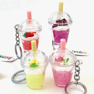 bcmini Fruit Top Boba 3D Charm Keyring, BCMINI, bcmini, Boba Tea, cf-type-keychain, cf-vendor-bcmini, Fruit Boba, Keychain, Stocking Stuffer, Stocking Stuffers, Keychain - Basically Bows & Bo