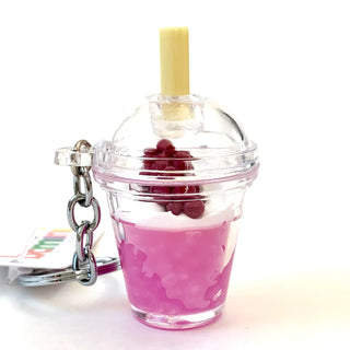 bcmini Fruit Top Boba 3D Charm Keyring, BCMINI, bcmini, Boba Tea, cf-type-keychain, cf-vendor-bcmini, Fruit Boba, Keychain, Stocking Stuffer, Stocking Stuffers, Keychain - Basically Bows & Bo