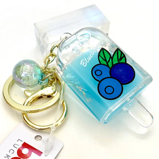 BCMINI ice pop fruits charm keyring featuring colorful fruit-shaped design on a metal keychain.