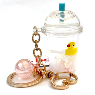 bcmini Pastel Animal Dome Boba Charm Keyring, BCMINI, bcmini, cf-type-keychain, cf-vendor-bcmini, Keychain, Pastel Animal Dome, Stocking Stuffer, Stocking Stuffers, Keychain - Basically Bows 