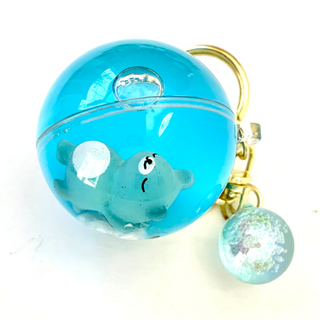 bcmini Sleeping Animal Ball Charm Keyring, BCMINI, bcmini, Bear, cf-type-keychain, cf-vendor-bcmini, Keychain, Stocking Stuffer, Stocking Stuffers, Keychain - Basically Bows & Bowties