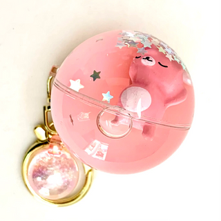 bcmini Sleeping Animal Ball Charm Keyring, BCMINI, bcmini, Bear, cf-type-keychain, cf-vendor-bcmini, Keychain, Stocking Stuffer, Stocking Stuffers, Keychain - Basically Bows & Bowties