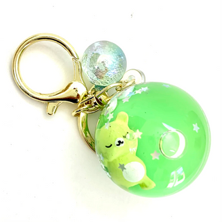 bcmini Sleeping Animal Ball Charm Keyring, BCMINI, bcmini, Bear, cf-type-keychain, cf-vendor-bcmini, Keychain, Stocking Stuffer, Stocking Stuffers, Keychain - Basically Bows & Bowties