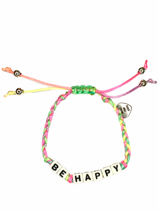 Friendship Bracelet - Be Happy Pastel, Bead Me Silly, Bead Me Silly, Bead Me Silly Friendship Bracelet, Bead Me Silly Friendship Bracelet - Be Happy, Bead Me Silly Friendship Bracelet - Be Ha