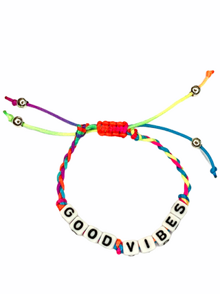 Friendship Bracelet - Good Vibes Bright, Bead Me Silly, Bead Me Silly, Bead Me Silly Friendship Bracelet, Bead Me Silly Friendship Bracelet - Good Vibes, Bead Me Silly Friendship Bracelet - G