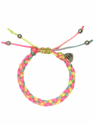 Friendship Bracelet - Pastel Neon Braided, Bead Me Silly, Bead Me Silly, Bead Me Silly Braided Friendship Bracelet, Bead Me Silly Friendship Bracelet, Bracelet, Braided Friendship Bracelet, F
