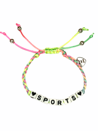 Friendship Bracelet - Sports Pastel, Bead Me Silly, Bead Me Silly, Bead Me Silly Friendship Bracelet, Bead Me Silly Friendship Bracelet - Sports, Bead Me silly Friendship Bracelet - Sports Pa