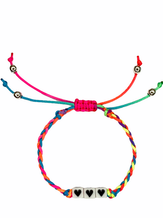 Friendship Bracelet - Triple Heart Bright, Bead Me Silly, Bead Me Silly, Bead Me Silly Friendship Bracelet, Bead Me Silly Friendship Bracelet - Hearts, Bead Me Silly Friendship Bracelet - Hea