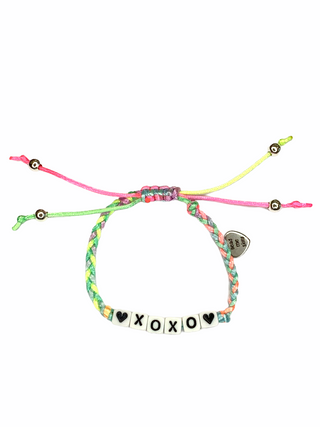 Friendship Bracelet - XOXO Pastel, Bead Me Silly, Bead Me Silly, Bead Me Silly Friendship Bracelet - XOXO, Bead Me Silly Friendship Bracelet - XOXO Bright, Bead Me Silly Friendship Bracelet -