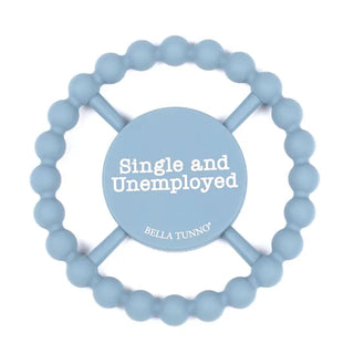 Bella Tunno single and unemployed happy teether for babies, featuring colorful, textured silicone design for soothing gums.