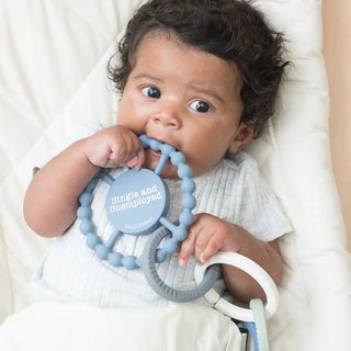 Bella Tunno single and unemployed happy teether with colorful design and soft silicone surface for soothing babies.