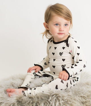 Bestaroo Hearts Coverall, Bestaroo, Best a roo, Besta  roo, Bestaroo, Bestaroo Coverall, Black & White, Black and White, CM22, Coverall, Coveralls, Heart Coverall, Hearts, Hearts Coverall, Co