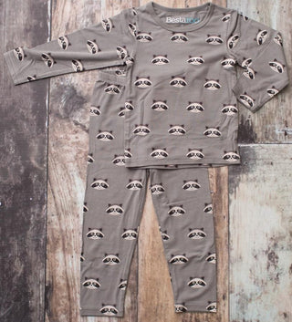 Bestaroo Grey Raccoon 2pc Pajama Set, Bestaroo, Bestaroo, Bestaroo 2pc Pajama Set, Bestaroo Grey Raccoon, Bestaroo Grey Raccoon 2pc Pajama Set, Bestaroo Pajama Set, Bestaroo Pajamas, CM22, Pa