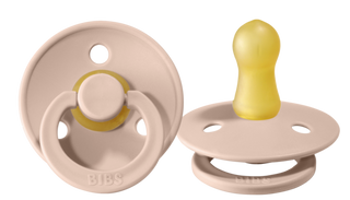 BIBS Pacifier 2 Pack - Blush, BIBS, BIBS, BIBS Blush Pacifier 2 Pack, BIBS BPA-Free Natural Rubber Baby Pacifier, Bibs Classic Pacifier, BIBS Pacifier, BIBS Pacifier 2 Pack - Blush, BIBS Paci