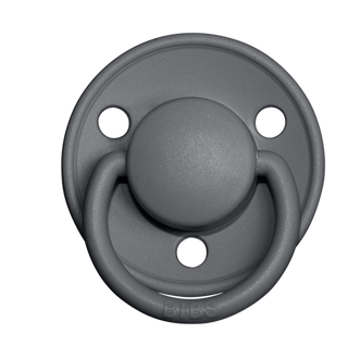 BIBS Pacifier De Lux Silicone 2 Pack - Iron, BIBS, BIB De Lux, BIBS, Bibs Classic Pacifier, BIBS Pacifier, BIBS Pacifier De Lux Silicone, BIBS Pacifier De Lux Silicone 2 Pack, BIBS Pacifier D
