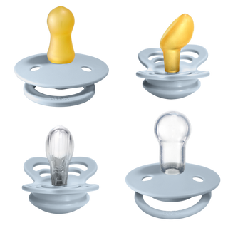 BIBS Try-It Collection - Baby Blue, BIBS, Bibs, BIBS Baby Blue, BIBS BPA-Free Natural Rubber Baby Pacifier, BIBS Pacifier, BIBS Pacifiers, Bibs Supreme, BIBS Supreme Pacifier, BIBS Supreme Si