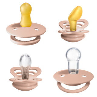 BIBS Try-It Collection - Blush, BIBS, Bibs, BIBS Blush, BIBS BPA-Free Natural Rubber Baby Pacifier, BIBS Pacifier, BIBS Pacifiers, Bibs Supreme, BIBS Supreme Pacifier, BIBS Supreme Silicone P