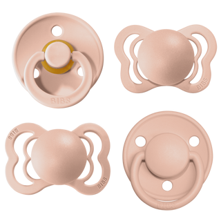 BIBS Try-It Collection - Blush, BIBS, Bibs, BIBS Blush, BIBS BPA-Free Natural Rubber Baby Pacifier, BIBS Pacifier, BIBS Pacifiers, Bibs Supreme, BIBS Supreme Pacifier, BIBS Supreme Silicone P