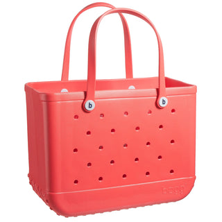 Large Bogg Bag - Coral Me Mine, Bogg, Beach Bag, Bogg, Bogg Bag, Bogg Bagg, Bogg Bags, Boggs, cf-type-handbags, cf-vendor-bogg, Coral, Large Bogg Bag, Original Bogg Bag, Solid Bogg Bag, Handb