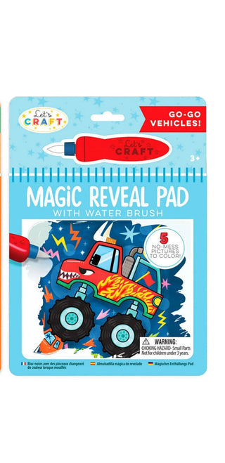 Let's Craft Magic Reveal Pad - Space, Dinos, Vehicles, Bright Stripes, Bright Stripes Let's Craft Magic Reveal Pad, Let's Craft Magic Reveal Pad, Stocking Stuffer, Stocking Stuffers, Activity