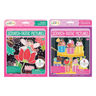 Let's Craft Scratch-Tastic Pictures Book, Bright Stripes, Activity Book, Arts and Crafts, Book, Books, cf-type-activity-toys, cf-vendor-bright-stripes, Let's Craft Scratch-Tastic Pictures Boo