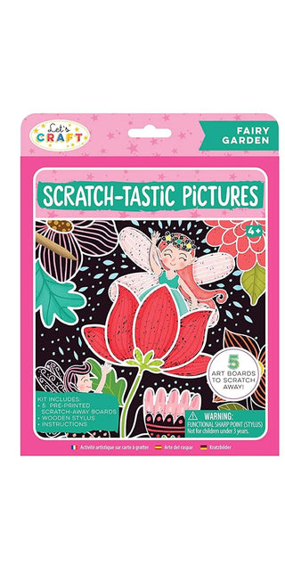 Let's Craft Scratch-Tastic Pictures Book, Bright Stripes, Activity Book, Arts and Crafts, Book, Books, cf-type-activity-toys, cf-vendor-bright-stripes, Let's Craft Scratch-Tastic Pictures Boo