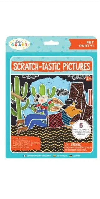 Let's Craft Scratch-Tastic Pictures Book, Bright Stripes, Activity Book, Arts and Crafts, Book, Books, cf-type-activity-toys, cf-vendor-bright-stripes, Let's Craft Scratch-Tastic Pictures Boo