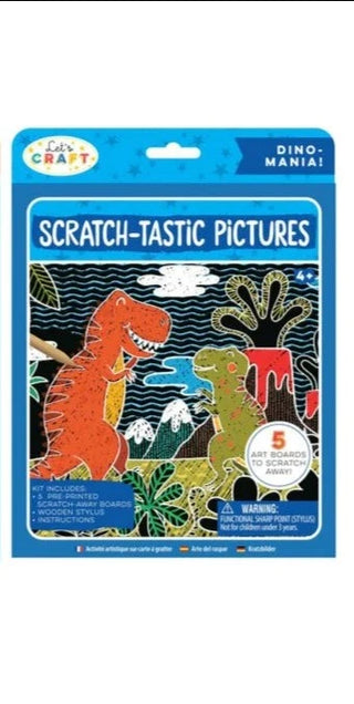 Let's Craft Scratch-Tastic Pictures Book, Bright Stripes, Activity Book, Arts and Crafts, Book, Books, cf-type-activity-toys, cf-vendor-bright-stripes, Let's Craft Scratch-Tastic Pictures Boo