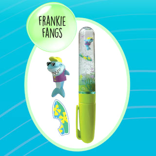 Bright Stripes Swirly World Liquid Wand Pen featuring colorful swirling ink design and a playful, whimsical style.