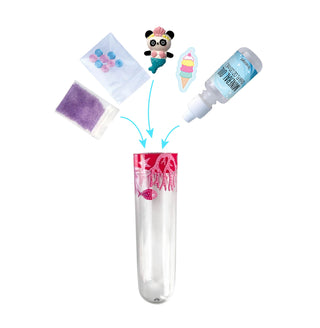 Bright Stripes Swirly World Liquid Wand Pen featuring a Mer-Panda Princess design with colorful, whimsical details.