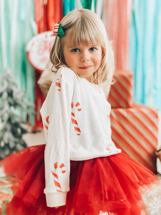 Brokedown Clothing Kid's Candy Cane Sweatshirt, Brokedown Clothing, All Things Holiday, Brokedown Clothing, Brokedown Clothing Christmas Sweatshirt, Brokedown Clothing Holiday, Brokedown Clot