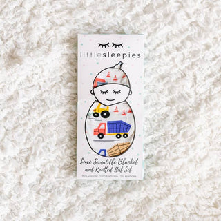 Little Sleepies Construction Bamboo Swaddle & Hat Set, Little Sleepies, CM22, Little Sleepies, Little Sleepies Bamboo, Little Sleepies Construction, Little Sleepies Construction Bamboo Swaddl