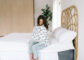 Copper Pearl XOXO 5-in-1 Multi-Use Cover, Copper Pearl, All Things Holiday, Baby Shower, Car Seat Cover, Copper Pearl, Copper Pearl 5-in-1 Multi Use Cover, Copper Pearl 5-in1 Multi Use Cover,