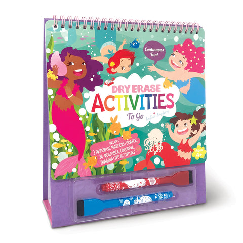 Dry Erase Activities to Go - Magical Mermaids, The Piggy Store, Activity Book, cf-type-activity-book, cf-vendor-the-piggy-store, Coloring Book, Dry Erase Activities to Go, Dry Erase Activitie