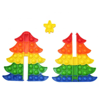 Christmas Tree 3D Pop It Fidget Toy / Puzzle / Game - Primary, Bari Lynn, All Things Holiday, Bari Lynn, Bari Lynn Pop It, Christmas, Christmas Pop It, Christmas Tee Pop It, Christmas Toy, Ch