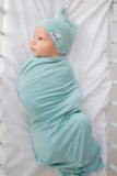 Copper Pearl Sonny Knit Swaddle Blanket, Copper Pearl, cf-type-swaddling-blanket, cf-vendor-copper-pearl, Copper Pearl, Copper Pearl Solid Blue Swaddle, Copper Pearl Solid Knit Swaddle Blanke