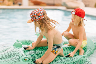 Cash & Co Aloha Hat, Cash & Co, Boy Hat, Boys Hat, Cash & Co Aloha Hat, Cash & Co Hat, Cash & co., Cash & Company Aloha Hat, Cash & Company hibiscus Hat, Cash and Company, Girls Hat, Hat, Hat
