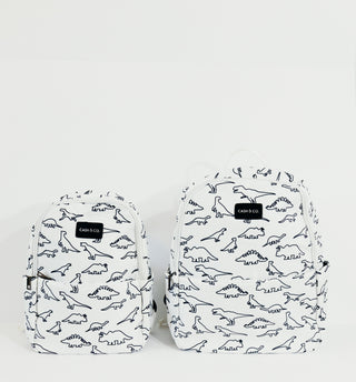 Cash & Co Dino Backpack - White, Cash & Co, Accessory, Backpack, Backpack Toddler, Backpacks, Bag, Bags, Cash & Co Dino Backpack, Cash & Co Dinosaur Backpack, Child Backpack, Dino, Dino Backp