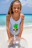 Shade Critters Flip Sequin Pineapple Stripe One Piece, Shade Critters, Bathing Suit, Els PW 5060, Flip Sequin Bathing Suit, Flip Sequin Swimwear, flip sequins, Girls Swimwear, One Piece Swims
