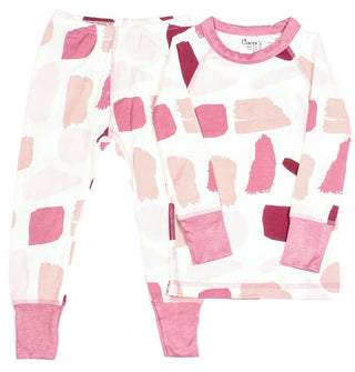 Coccoli Pink Abstract Modal L/S 2pc Pajama Set, Coccoli, cf-size-5y, cf-size-6y, cf-type-pajama-set, cf-vendor-coccoli, CM22, Coccoli, Coccoli Abstract Modal L/S 2pc Pajama Set, Coccoli Modal